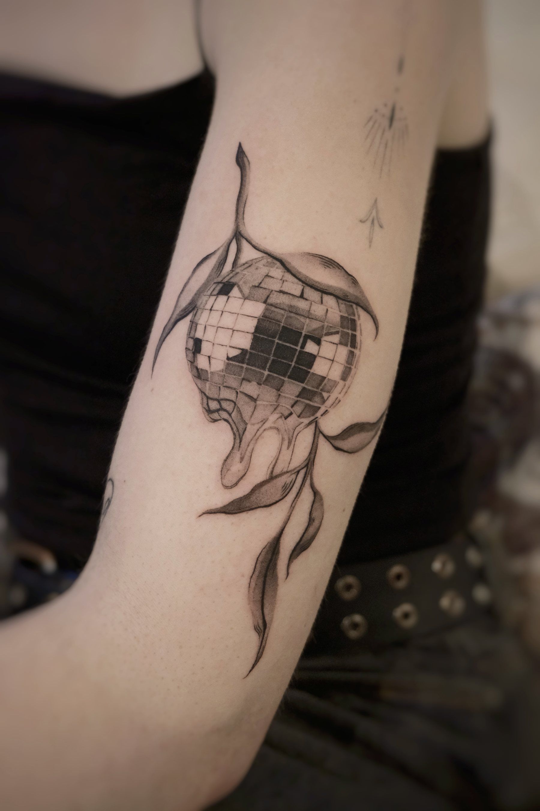 Disco ball and botanical, arm
