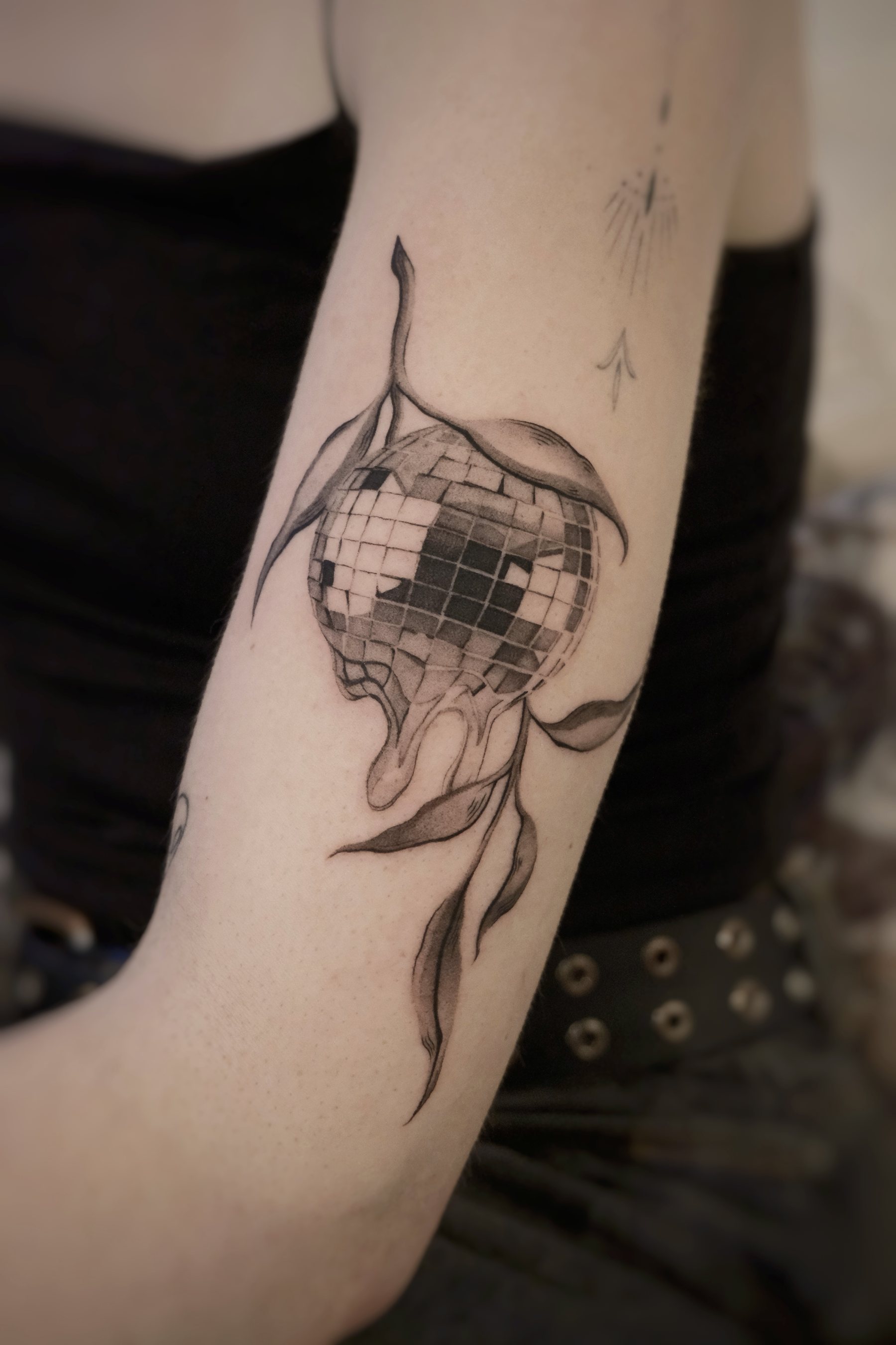Disco ball and botanical, arm